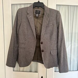 Jcrew gray Houndstooth Schoolboy Blazer